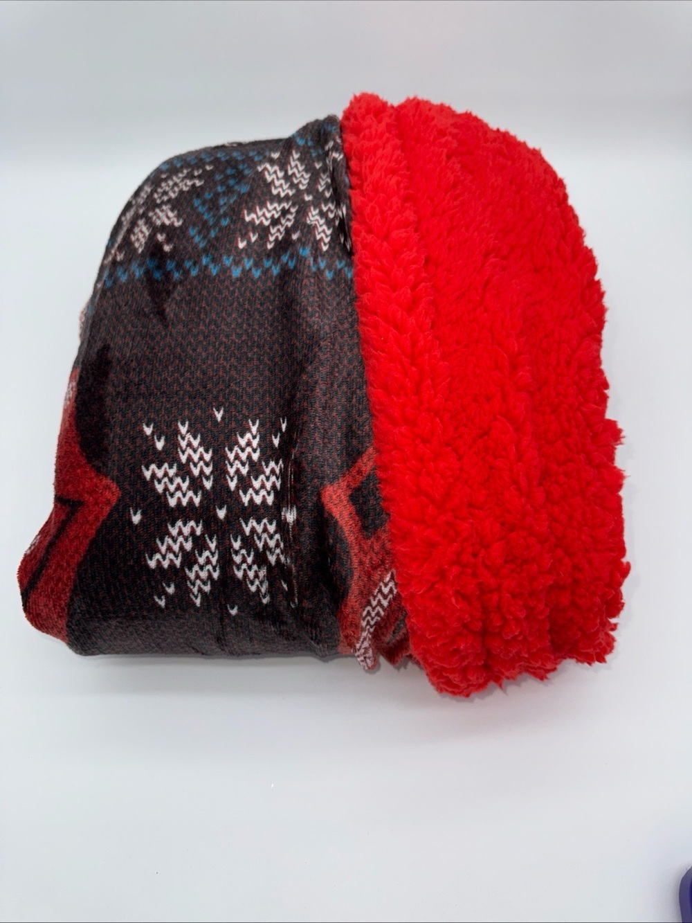 The Rolling Stones Winter Sherpa Lined Throw Blanket Holiday Christmas 50x60 NEW - Picture 2 of 5